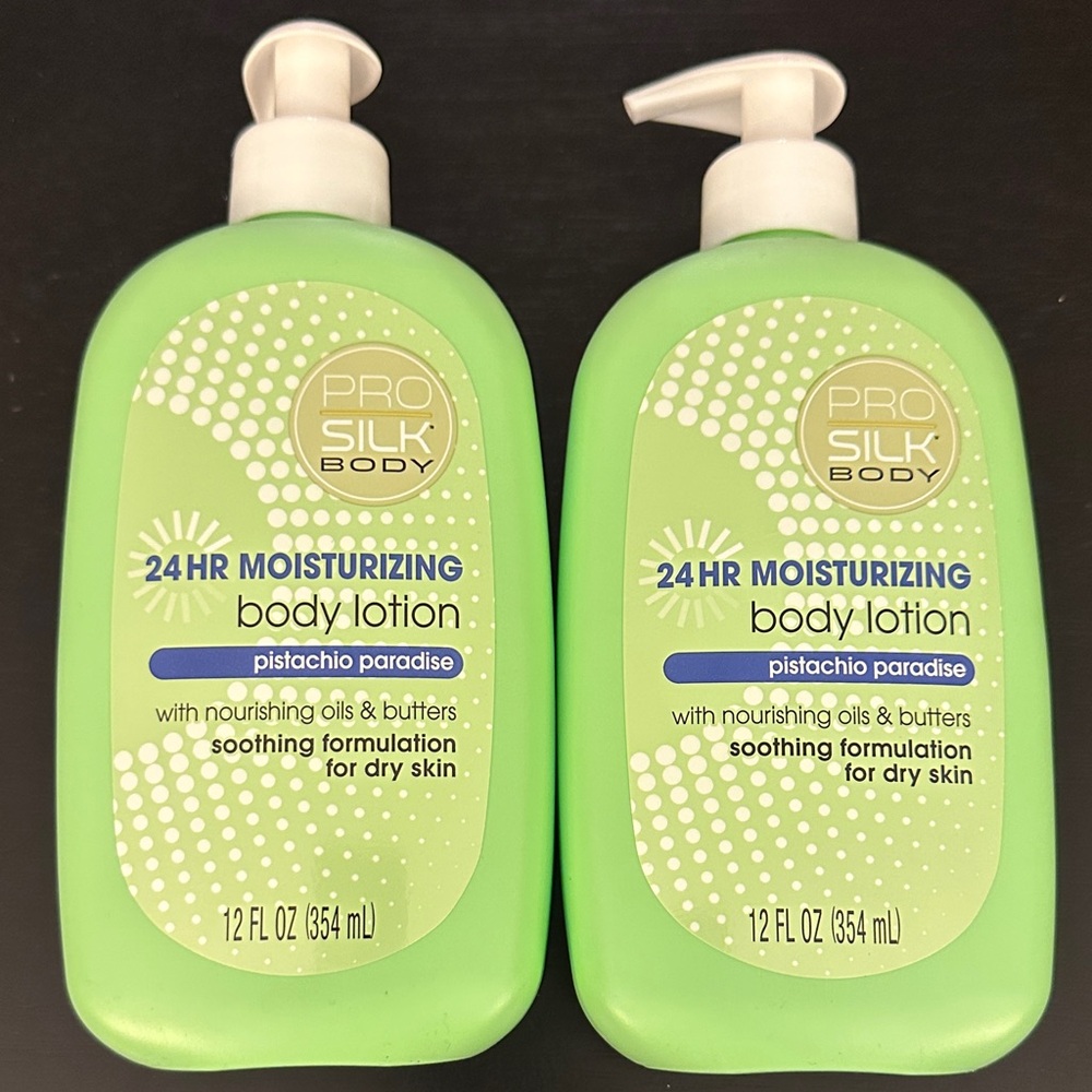 Two 24HR Moisturizing Body Lotion - in Pistachio Paradise soothing formulation